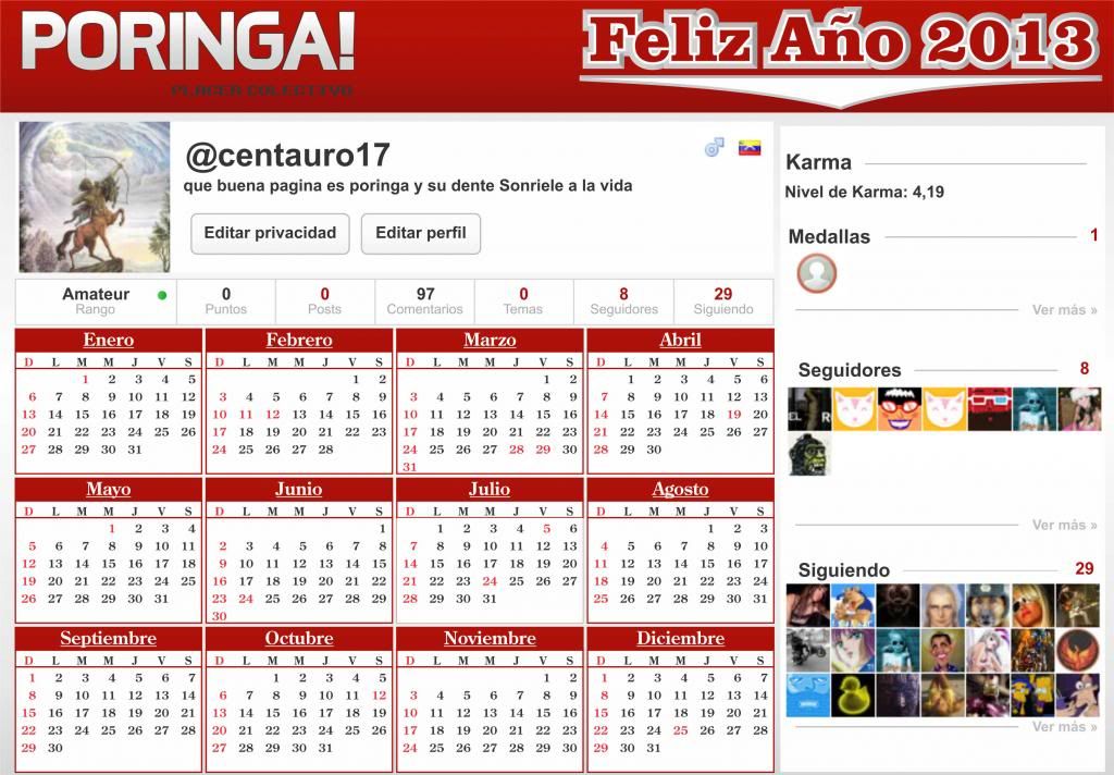 Poringa Almanac 2013