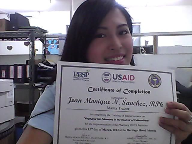 Me With Certificate of Completion