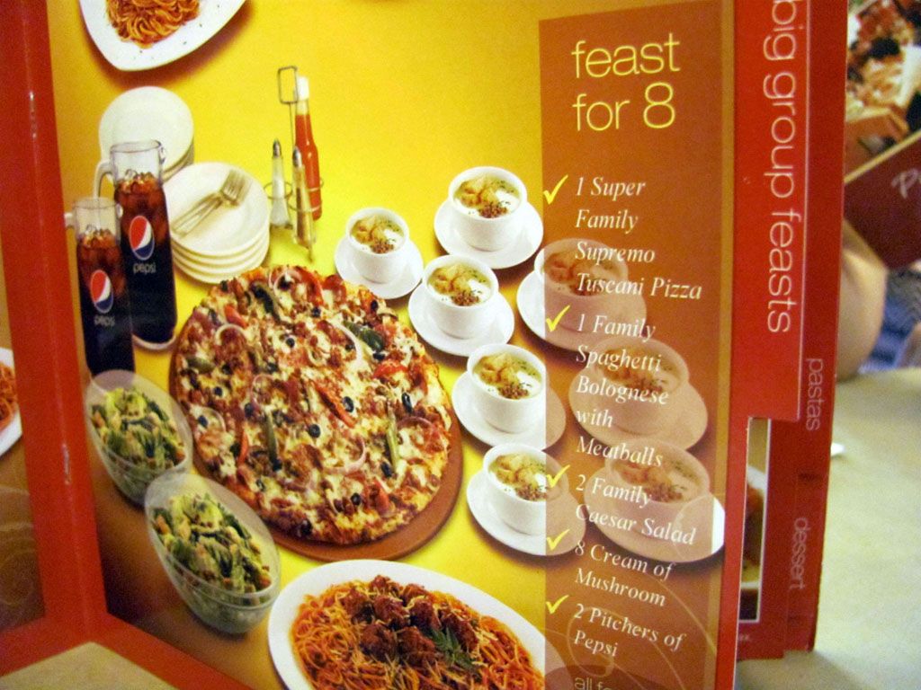 Pizza Hut's Feast for 8