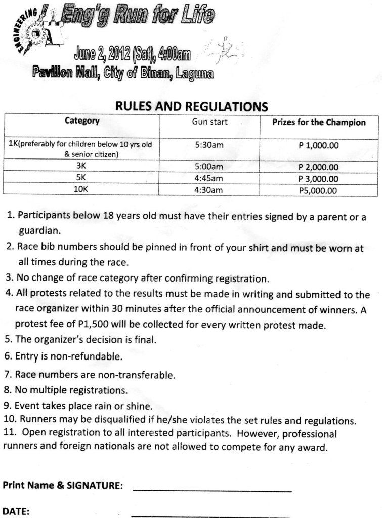 Rules and Regulations (click image to zoom)