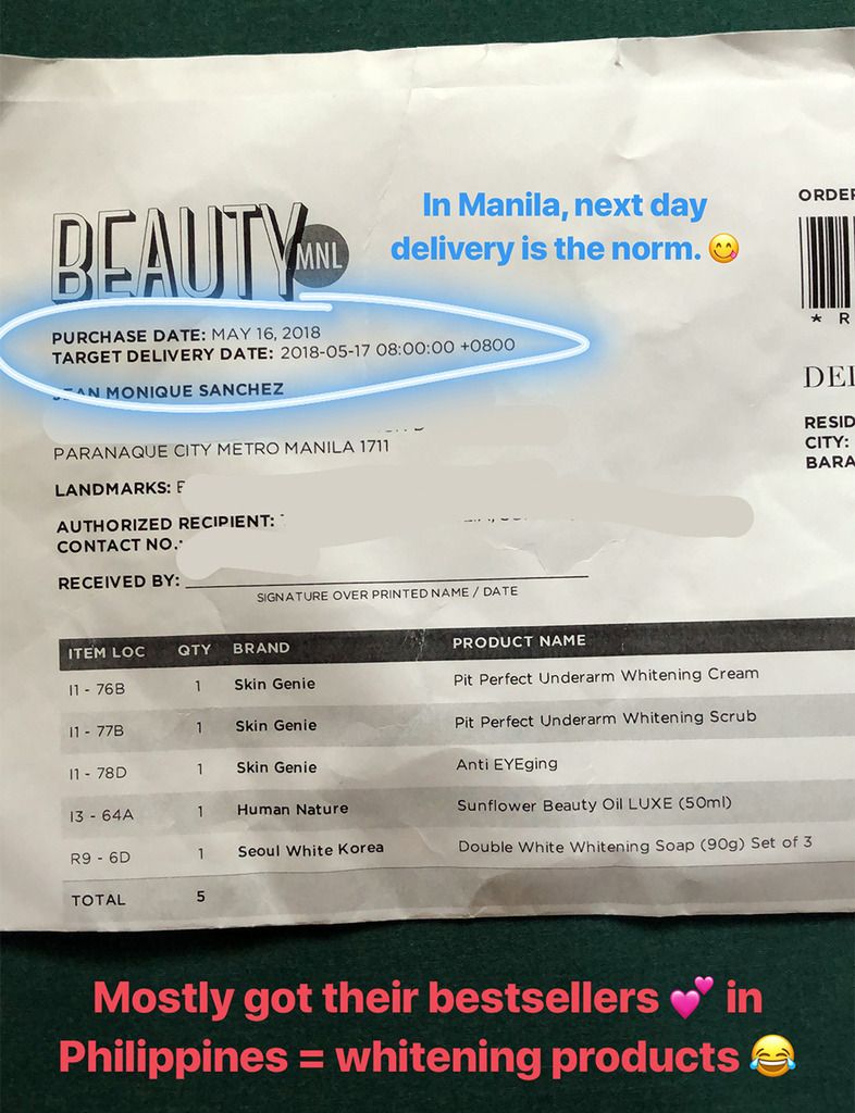 BeautyMNL offers Next Day Delivery!