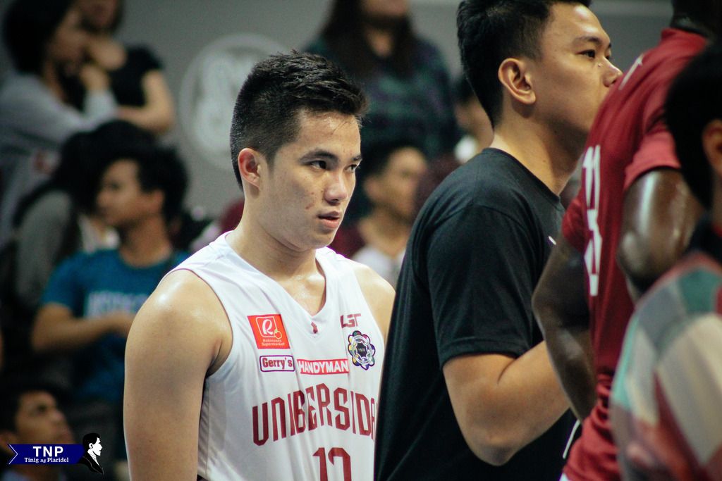 Paul Desiderio had a breakout performance today scoring 26 points against Adamson Falcons but it was not enough to send his team to another victory. Photo by Denise Valdez