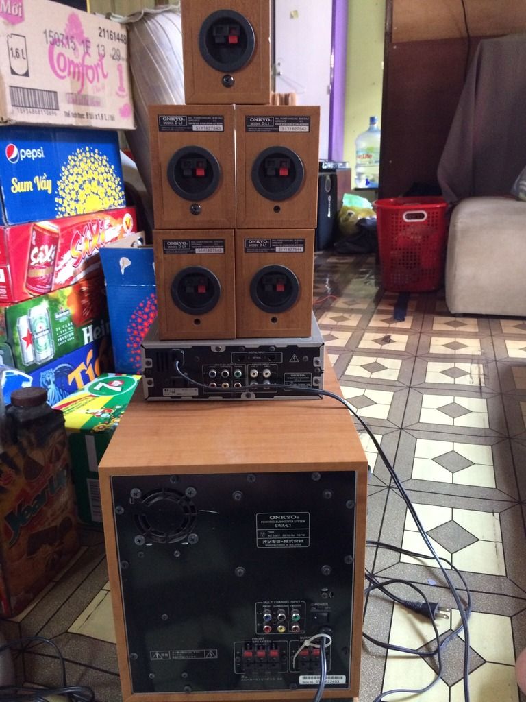 lên đời nên dư bộ loa xem phim nghe nhạc 5.1 ONKYO ED-L1 - 2