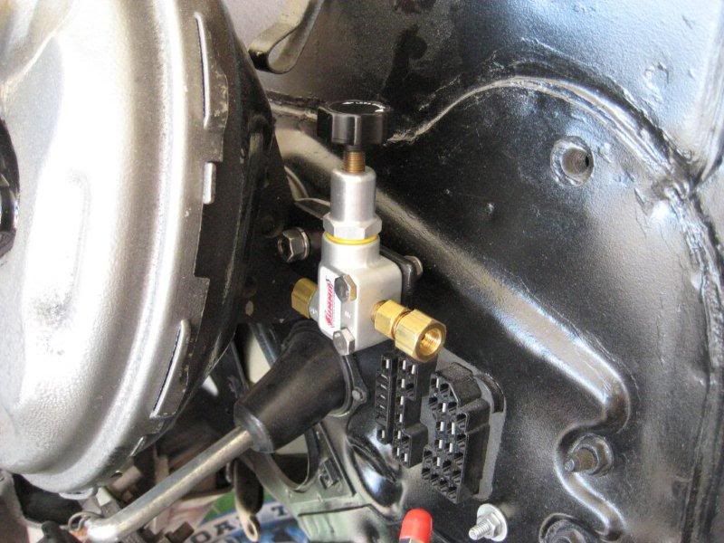 Where did you install your adjustable brake proportioning valve? Page