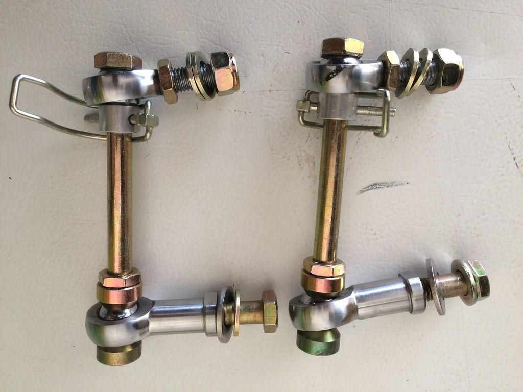 4th gen quick disconnect sway bar links, front and rear Toyota