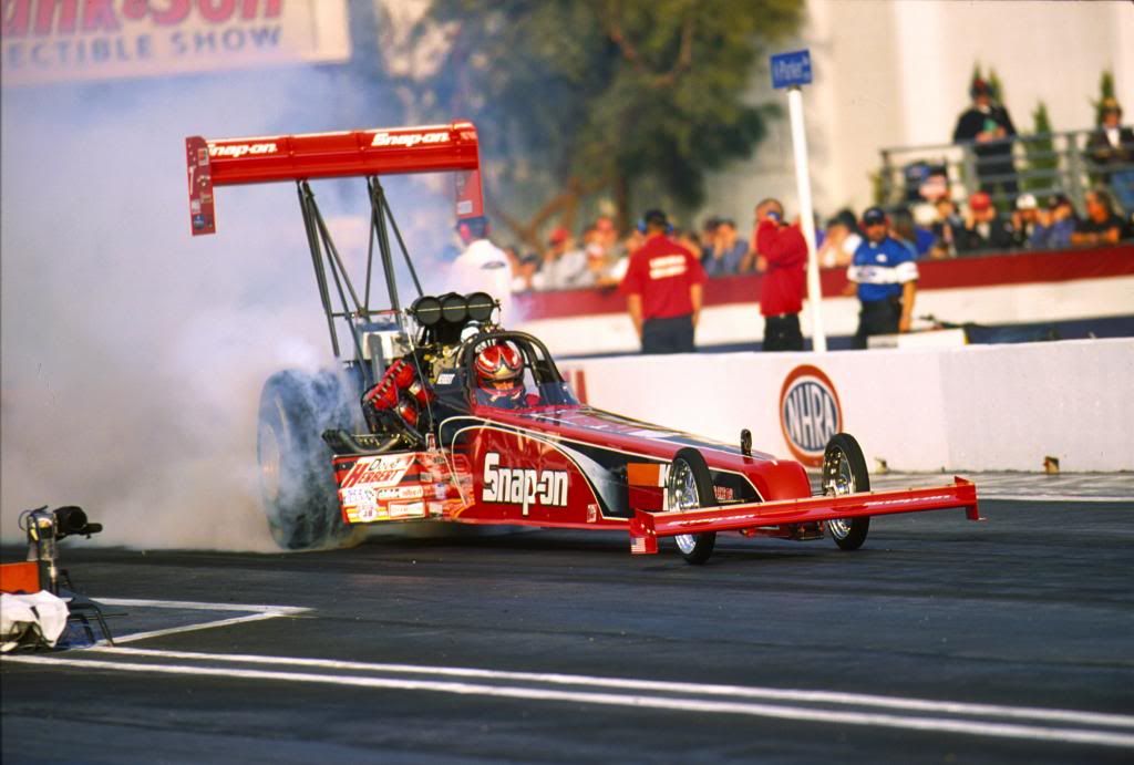 NHRA DOUG HERBERT Crew Shirt SNAP ON TOOLS Jersey NITRO Top Fuel
