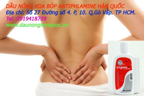 DẦU NÓNG XOA BÓP HÀN QUỐC ANTIPHLAMINE . Giá rẻ nhất Việt Nam - 2