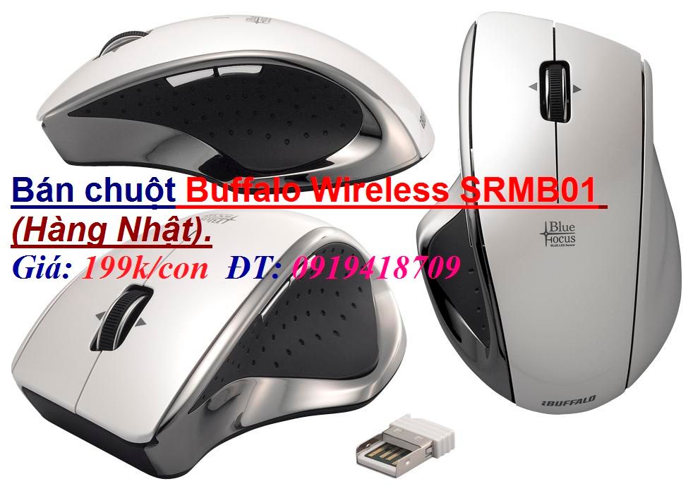 Bán chuột Buffalo Wireless SRMB01 (Hàng Nhật). Giá 199k/con. - 4