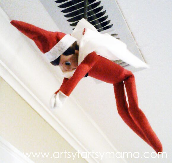 27 Easy Elf on the Shelf Ideas at artsyfartsymama.com #ElfontheShelf #Christmas