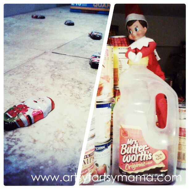 27 Easy Elf on the Shelf Ideas at artsyfartsymama.com #ElfontheShelf #Christmas