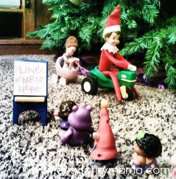 27 Easy Elf on the Shelf Ideas at artsyfartsymama.com #ElfontheShelf #Christmas