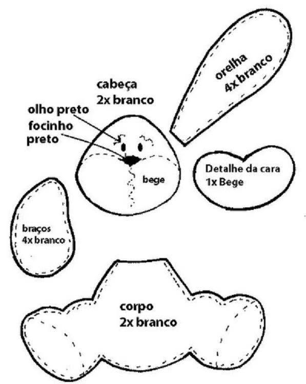 Moldes Para Imprimir De Conejo En Foami Imagui 8571