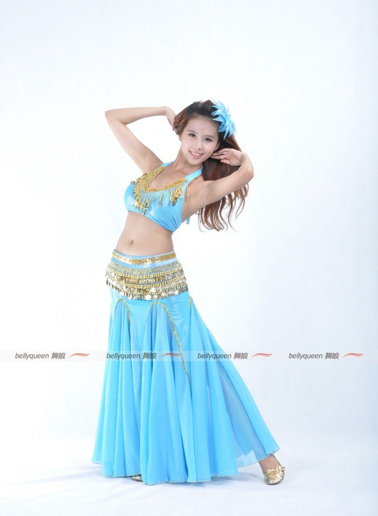 9 color New Fishtail Chiffon Long Skirt Belly Dance Costume Dancewear