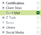 Label on sidebar Gmail