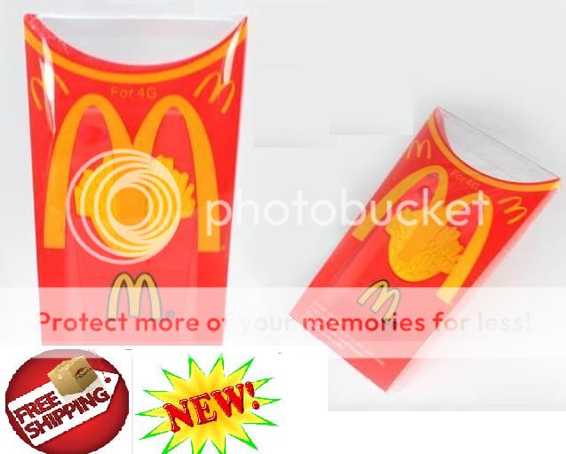 New design 3D French Fries Silicon phone case for Apple iphone 4 4S 