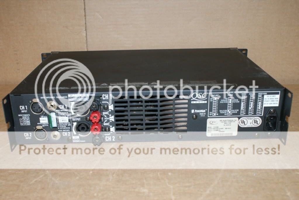 QSC PLX 1602 Power Amplifier AMP    NICE Condition 