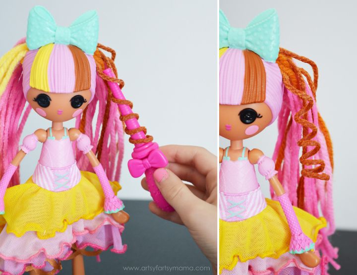 Crazy Hair Day with Lalaloopsy Girls at artsyfartsymama.com #CrazyHairDay