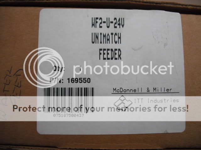 NEW McDONNELL MILLER WF2 U 24 UNIMATCH WATER FEEDER NIB  